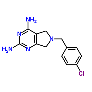 54476-35-6  6-(4-chlorobenzyl)-6,7-dihydro-5H-pyrrolo[3,4-d]pyrimidine-2,4-diamine