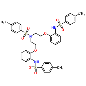 54533-69-6  4-methyl-N,N-bis[2-(2-{[(4-methylphenyl)sulfonyl]amino}phenoxy)ethyl]benzenesulfonamide