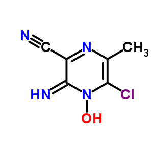 54642-93-2  (3E)-5-chloro-4-hydroxy-3-imino-6-methyl-3,4-dihydropyrazine-2-carbonitrile