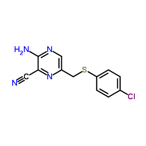 54798-21-9  3-amino-6-{[(4-chlorophenyl)sulfanyl]methyl}pyrazine-2-carbonitrile