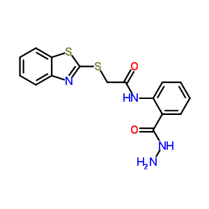 58943-42-3  2-(1,3-benzothiazol-2-ylsulfanyl)-N-[2-(hydrazinylcarbonyl)phenyl]acetamide