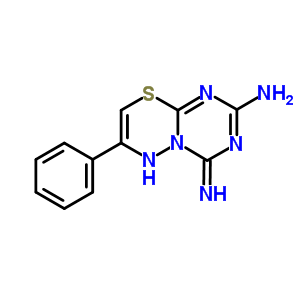 59894-16-5  (4E)-4-imino-7-phenyl-4H,6H-[1,3,5]triazino[2,1-b][1,3,4]thiadiazin-2-amine