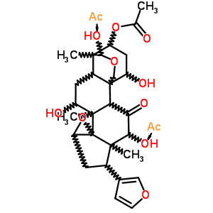 62078-28-8  9-(furan-3-yl)-1,6,10,14-tetrahydroxy-4,6a,9a-trimethyl-11-oxotetradecahydro-1H-4,11b-(methanooxymethano)naphtho[1',2':6,7]indeno[1,7a-b]oxiren-3-yl acetate - actinium (1:2)