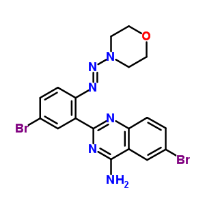 62888-09-9  6-bromo-2-{5-bromo-2-[(E)-morpholin-4-yldiazenyl]phenyl}quinazolin-4-amine