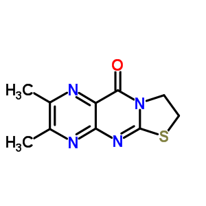 63012-77-1  2,3-dimethyl-7,8-dihydro-10H-[1,3]thiazolo[2,3-b]pteridin-10-one