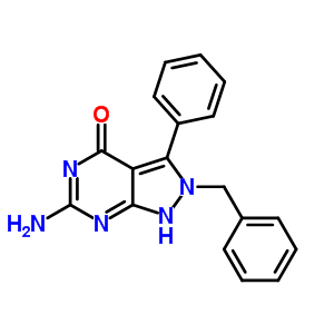 63603-95-2  6-amino-2-benzyl-3-phenyl-1,2-dihydro-4H-pyrazolo[3,4-d]pyrimidin-4-one