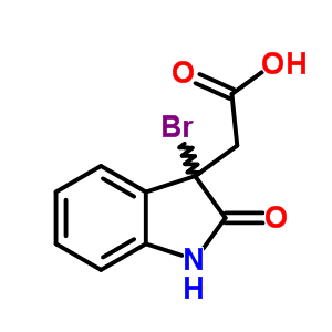 64230-47-3  (3-bromo-2-oxo-2,3-dihydro-1H-indol-3-yl)acetic acid