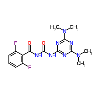 64862-28-8  N-{[4,6-bis(dimethylamino)-1,3,5-triazin-2-yl]carbamoyl}-2,6-difluorobenzamide