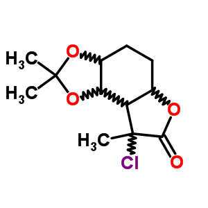 65277-14-7  8-chloro-2,2,8-trimethylhexahydrofuro[3,2-e][1,3]benzodioxol-7(4H)-one
