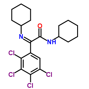 65983-61-1  (2Z)-N-cyclohexyl-2-(cyclohexylimino)-2-(2,3,4,5-tetrachlorophenyl)ethanamide