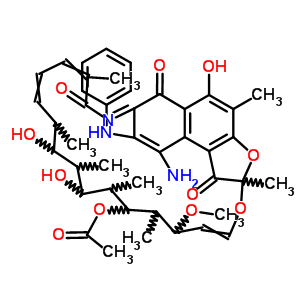 66781-07-5  9-amino-5,17,19-trihydroxy-23-methoxy-2,4,12,16,18,20,22-heptamethyl-1,6,11-trioxo-8-(phenylamino)-1,2-dihydro-6H-2,7-(epoxypentadeca[1,11,13]trienoazeno)naphtho[2,1-b]furan-21-yl acetate