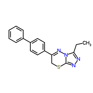 68469-04-5  6-(biphenyl-4-yl)-3-ethyl-7H-[1,2,4]triazolo[3,4-b][1,3,4]thiadiazine