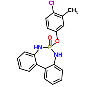 68521-36-8  6-(4-chloro-3-methylphenoxy)-6,7-dihydro-5H-dibenzo[d,f][1,3,2]diazaphosphepine 6-oxide