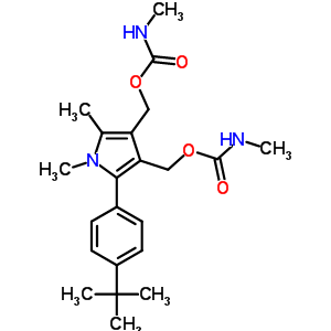 70889-18-8  [2-(4-tert-butylphenyl)-1,5-dimethyl-1H-pyrrole-3,4-diyl]dimethanediyl bis(methylcarbamate)