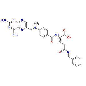 71074-45-8  N-benzyl-N~2~-(4-{[(2,4-diaminopteridin-6-yl)methyl](methyl)amino}benzoyl)glutamine