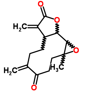 71277-23-1  1a-methyl-5,8-dimethylideneoctahydrooxireno[9,10]cyclodeca[1,2-b]furan-4,9(1aH,5H)-dione