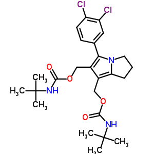 74296-45-0  [5-(3,4-dichlorophenyl)-2,3-dihydro-1H-pyrrolizine-6,7-diyl]dimethanediyl bis(tert-butylcarbamate)