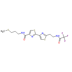 76275-93-9  N-[3-(methylsulfanyl)propyl]-2'-{2-[(trifluoroacetyl)amino]ethyl}-2,4'-bi-1,3-thiazole-4-carboxamide