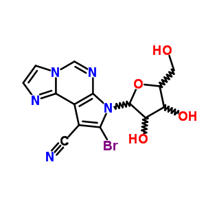 76867-10-2  8-bromo-7-pentofuranosyl-7H-imidazo[1,2-c]pyrrolo[3,2-e]pyrimidine-9-carbonitrile