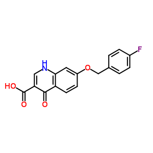 78105-10-9  7-[(4-fluorobenzyl)oxy]-4-oxo-1,4-dihydroquinoline-3-carboxylic acid