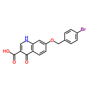 78112-21-7  7-[(4-bromobenzyl)oxy]-4-oxo-1,4-dihydroquinoline-3-carboxylic acid