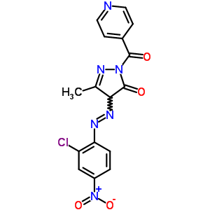 78503-81-8  4-[(E)-(2-chloro-4-nitrophenyl)diazenyl]-5-methyl-2-(pyridin-4-ylcarbonyl)-2,4-dihydro-3H-pyrazol-3-one