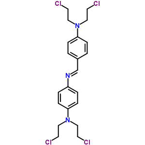 79967-29-6  N'-[(E)-{4-[bis(2-chloroethyl)amino]phenyl}methylidene]-N,N-bis(2-chloroethyl)benzene-1,4-diamine