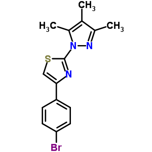 82100-82-1  4-(4-bromophenyl)-2-(3,4,5-trimethyl-1H-pyrazol-1-yl)-1,3-thiazole