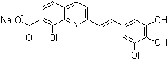 210890-96-3  (E)-8-Hydroxy-2-[2-(3,4,5-trihydroxyphenyl)ethenyl]-7-quinolinecarboxylic acid sodium salt