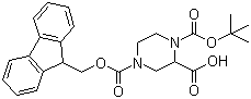 1-Boc-4-Fmoc-2-piperazinecarboxylic acid