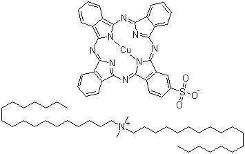 70750-63-9  N,N-Dimethyl-N-octadecyl-1-octadecanaminium-(Sp-4-2)-[29H,31H-phthalocyanine-2- sulfonato-N29,N30,N31,N32]cuprate