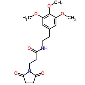 14527-73-2  3-(2,5-dioxopyrrolidin-1-yl)-N-[2-(3,4,5-trimethoxyphenyl)ethyl]propanamide