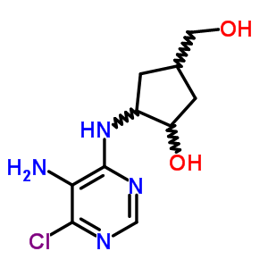 23722-96-5  2-[(5-amino-6-chloropyrimidin-4-yl)amino]-4-(hydroxymethyl)cyclopentanol