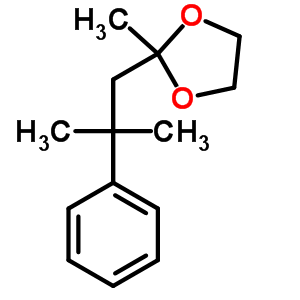 4359-29-9  2-methyl-2-(2-methyl-2-phenylpropyl)-1,3-dioxolane