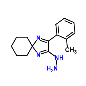 52546-86-8  2-hydrazinyl-3-(2-methylphenyl)-1,4-diazaspiro[4.5]deca-1,3-diene