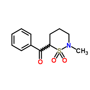 54531-90-7  (2-methyl-1,1-dioxido-1,2-thiazinan-6-yl)(phenyl)methanone