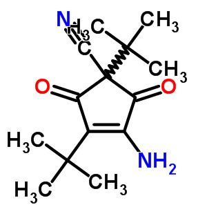 56908-67-9  3-amino-1,4-di-tert-butyl-2,5-dioxocyclopent-3-ene-1-carbonitrile