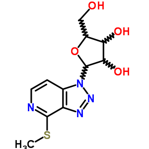 57680-48-5  4-(methylsulfanyl)-1-pentofuranosyl-1H-[1,2,3]triazolo[4,5-c]pyridine