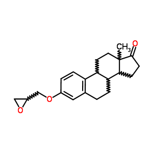 58658-77-8  3-(oxiran-2-ylmethoxy)estra-1,3,5(10)-trien-17-one