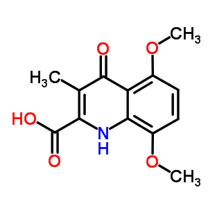 58868-06-7  5,8-dimethoxy-3-methyl-4-oxo-1,4-dihydroquinoline-2-carboxylic acid