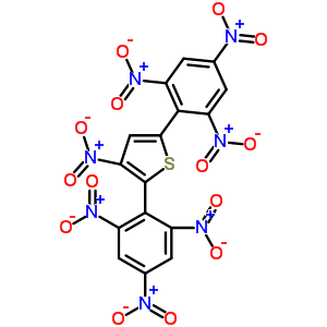 59776-85-1  3-nitro-2,5-bis(2,4,6-trinitrophenyl)thiophene