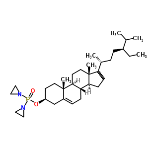 61893-40-1  (3beta,17xi)-stigmast-5-en-3-yl bis(aziridin-1-yl)phosphinate