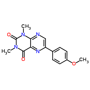 61999-40-4  6-(4-methoxyphenyl)-1,3-dimethylpteridine-2,4(1H,3H)-dione