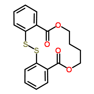 62646-61-1  7,8,9,10-tetrahydro-5H,12H-dibenzo[c,g][1,10,5,6]dioxadithiacyclotetradecine-5,12-dione