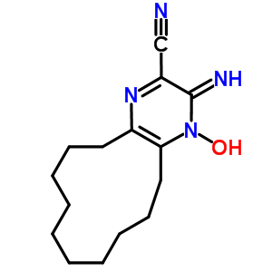 63662-78-2  (3E)-4-hydroxy-3-imino-3,4,5,6,7,8,9,10,11,12,13,14-dodecahydrocyclododeca[b]pyrazine-2-carbonitrile