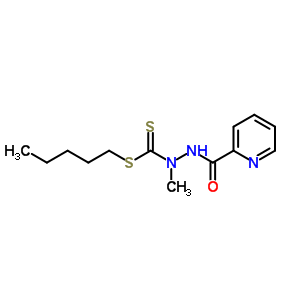 66528-36-7  pentyl 1-methyl-2-(pyridin-2-ylcarbonyl)hydrazinecarbodithioate