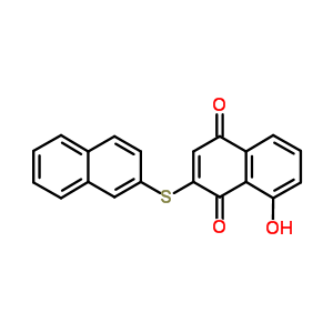 67304-50-1  8-hydroxy-2-(naphthalen-2-ylsulfanyl)naphthalene-1,4-dione