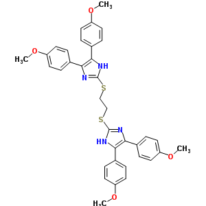 67645-08-3  2,2'-(etan-1,2-diyldisulfanodiyl)bis[4,5-bis(4-metoksyfenylo)-1H-imidazol]