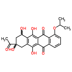 67665-69-4  8-acetyl-6,8,10,11-tetrahydroxy-1-(propan-2-yloxy)-7,8,9,10-tetrahydrotetracene-5,12-dione