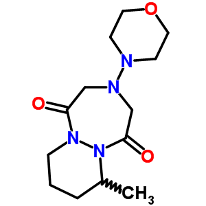 67744-78-9  7-methyl-3-(morpholin-4-yl)hexahydro-1H-pyridazino[1,2-a][1,2,5]triazepine-1,5(2H)-dione